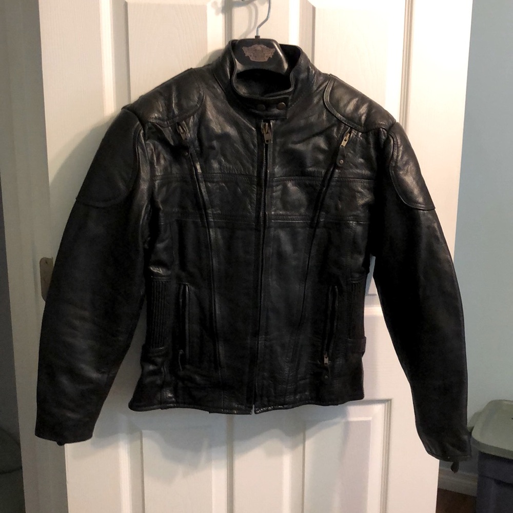 PaPa’s leather Barn woman’s leather jacket.